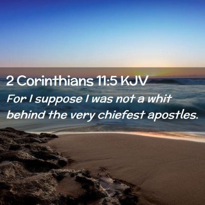 2 Corinthians 11:5 KJV Free Bible Images