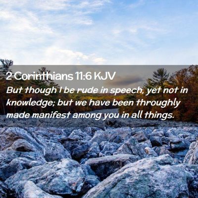 2 Corinthians 11:6 KJV Free Bible Images