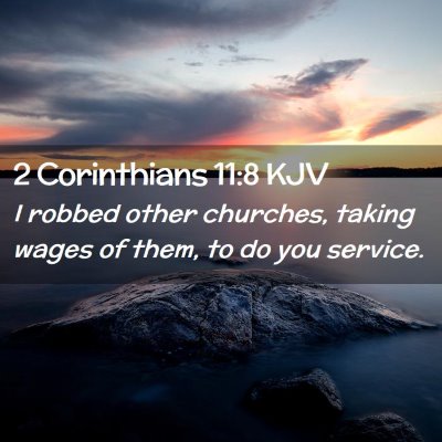 2 Corinthians 11:8 KJV Free Bible Images