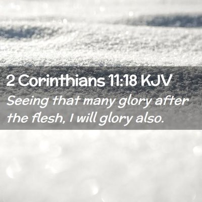 2 Corinthians 11:18 KJV Free Bible Images