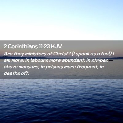 2 Corinthians 11:23 KJV Free Bible Images