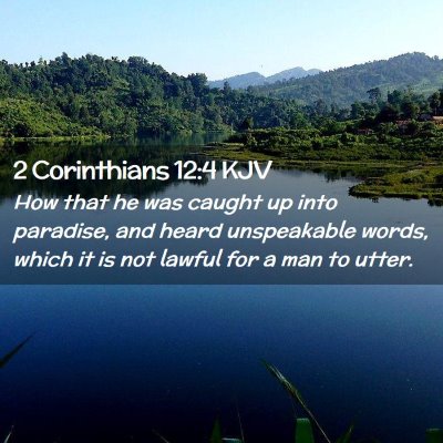 2 Corinthians 12:4 KJV Free Bible Images