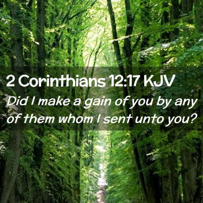 2 Corinthians 12:17 KJV Free Bible Images