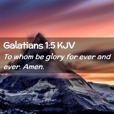 Galatians 1:5 KJV Free Bible Images