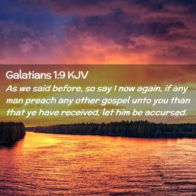 Galatians 1:9 KJV Free Bible Images