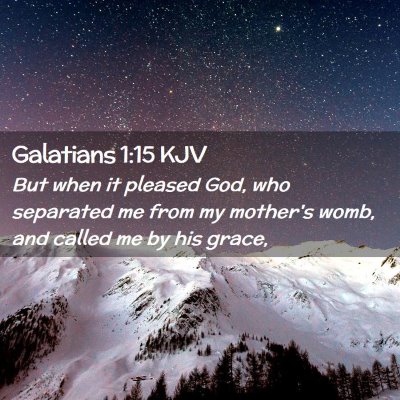 Galatians 1:15 KJV Free Bible Images