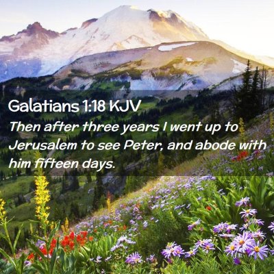 Galatians 1:18 KJV Free Bible Images