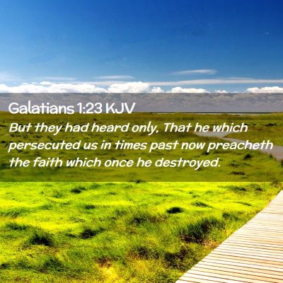 Galatians 1:23 KJV Free Bible Images