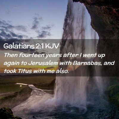 Galatians 2:1 KJV Free Bible Images