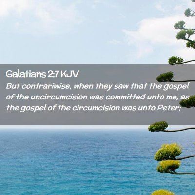 Galatians 2:7 KJV Free Bible Images