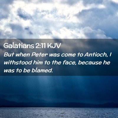 Galatians 2:11 KJV Free Bible Images