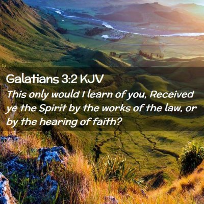 Galatians 3:2 KJV Free Bible Images