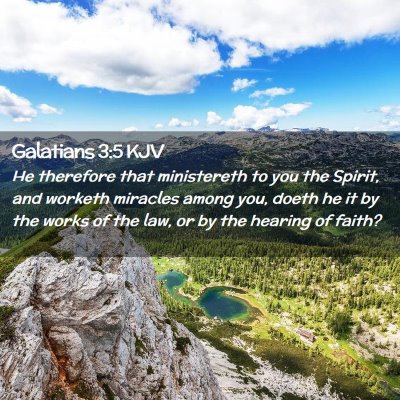 Galatians 3:5 KJV Free Bible Images