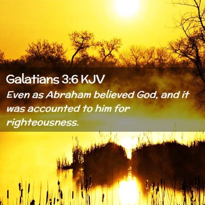 Galatians 3:6 KJV Free Bible Images