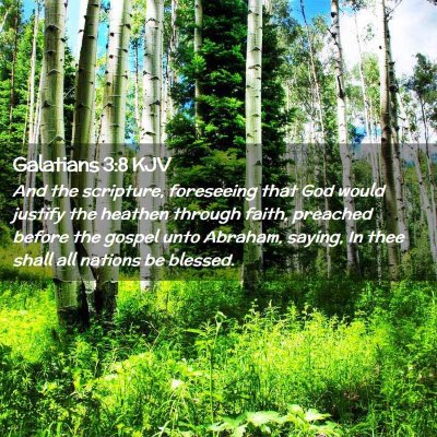 Galatians 3:8 KJV Free Bible Images