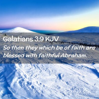 Galatians 3:9 KJV Free Bible Images