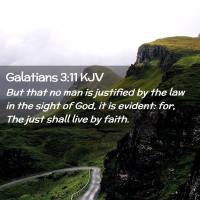 Galatians 3:11 KJV Free Bible Images