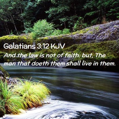 Galatians 3:12 KJV Free Bible Images