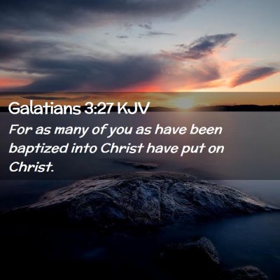 Galatians 3:27 KJV Free Bible Images