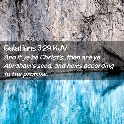 Galatians 3:29 KJV Free Bible Images