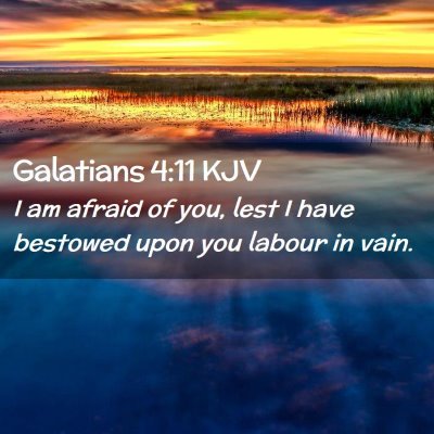 Galatians 4:11 KJV Free Bible Images