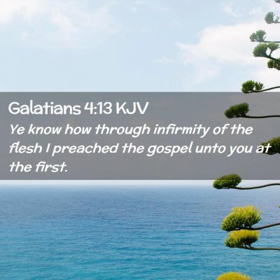 Galatians 4:13 KJV Free Bible Images