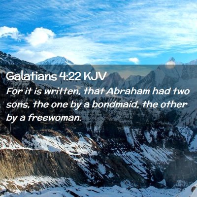 Galatians 4:22 KJV Free Bible Images