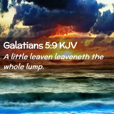 Galatians 5:9 KJV Free Bible Images