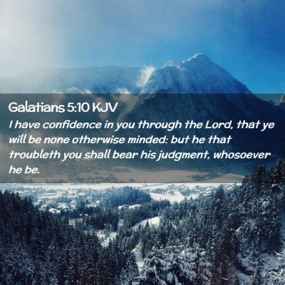 Galatians 5:10 KJV Free Bible Images