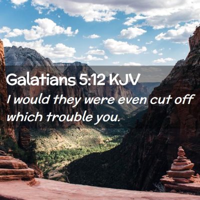 Galatians 5:12 KJV Free Bible Images