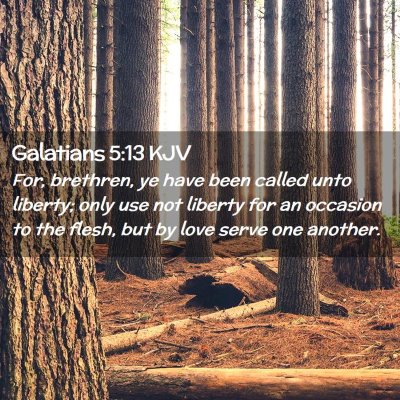 Galatians 5:13 KJV Free Bible Images