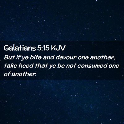 Galatians 5:15 KJV Free Bible Images