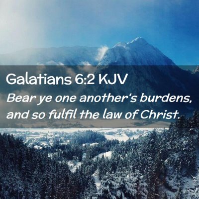 Galatians 6:2 KJV Free Bible Images