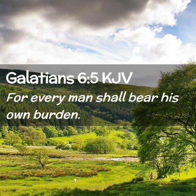 Galatians 6:5 KJV Free Bible Images