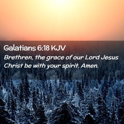 Galatians 6:18 KJV Free Bible Images