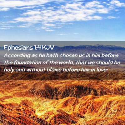 Ephesians 1:4 KJV Free Bible Images