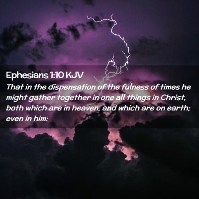 Ephesians 1:10 KJV Free Bible Images