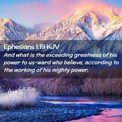 Ephesians 1:19 KJV Free Bible Images