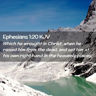 Ephesians 1:20 KJV Free Bible Images