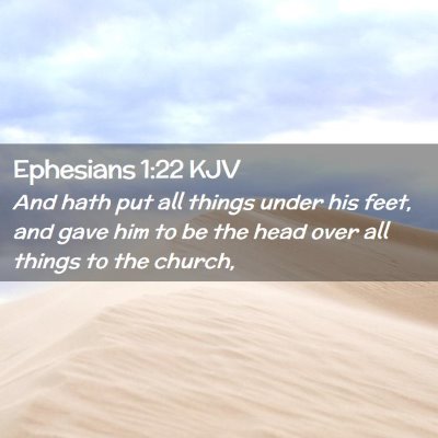 Ephesians 1:22 KJV Free Bible Images