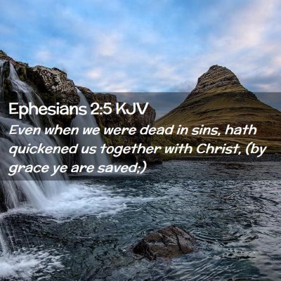 Ephesians 2:5 KJV Free Bible Images