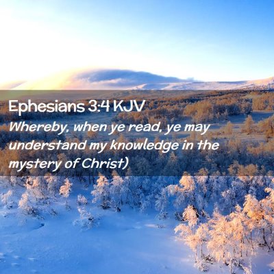 Ephesians 3:4 KJV Free Bible Images