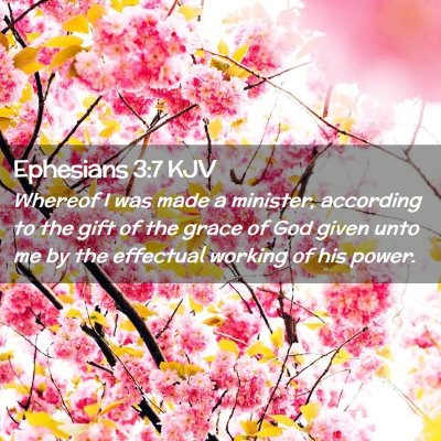 Ephesians 3:7 KJV Free Bible Images