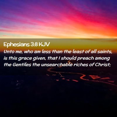 Ephesians 3:8 KJV Free Bible Images