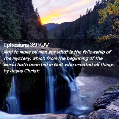 Ephesians 3:9 KJV Free Bible Images