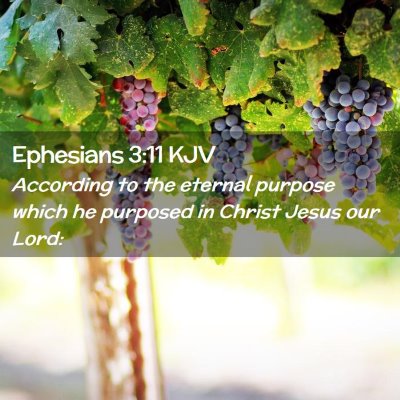 Ephesians 3:11 KJV Free Bible Images