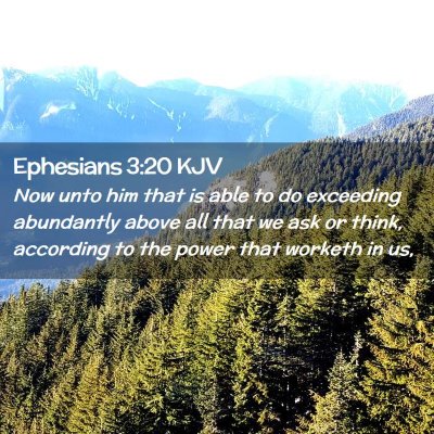 Ephesians 3:20 KJV Free Bible Images