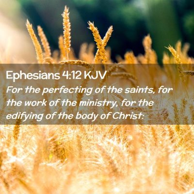 Ephesians 4:12 KJV Free Bible Images