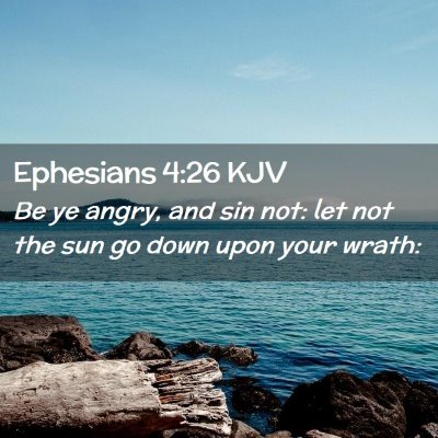 Ephesians 4:26 KJV Free Bible Images