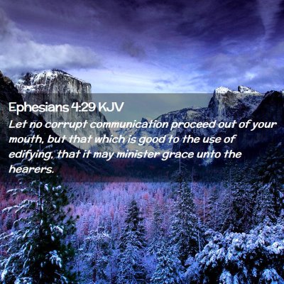 Ephesians 4:29 KJV Free Bible Images